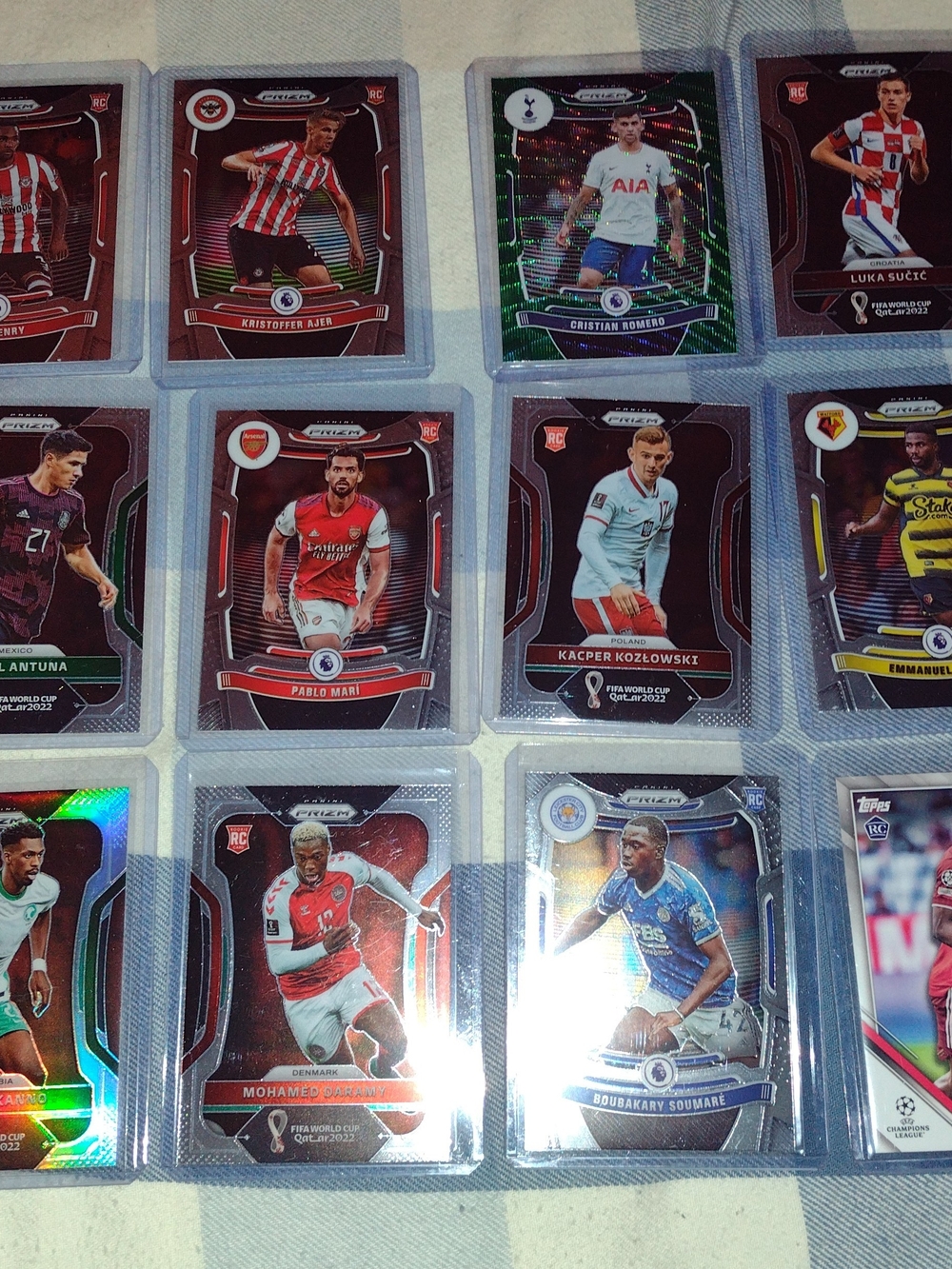 Soccer Trading Cards Lot Of 12